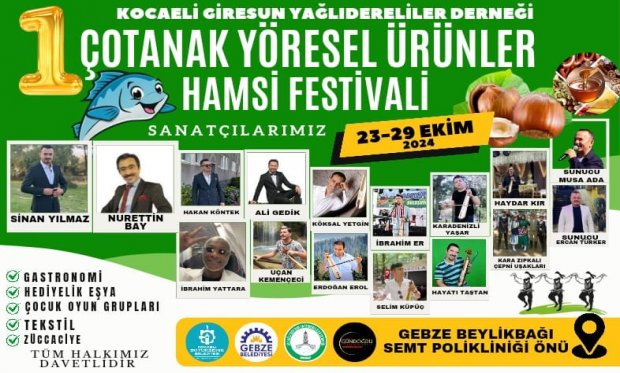 Kocaeli Giresun Yağlıdereliler Derneği'nden Büyük Festival